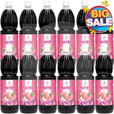 해피스위치 과일농축액 복숭아홍차 아이스티, 12개, 1L