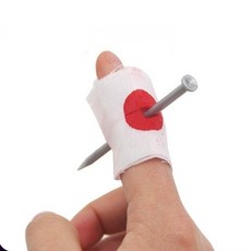 할로윈 손가락 트릭 가짜피 만우절 호러 공포 마술 소품, 1개