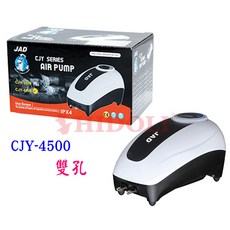 【閃電聯盟】JAD 超強超靜音打氣 魚缸打氣機 魚缸幫浦, 1個, 4500 (雙孔微調)