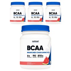 nutricost BCAA支鏈氨基酸粉 西瓜口味, 4個, 800g