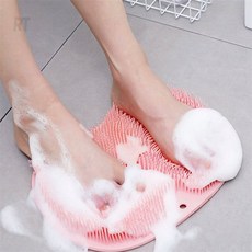 올팩트 발세척 매트 바디브러쉬, 핑크