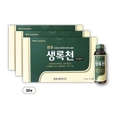 광동제약 생록천 프라임액, 30개, 75ml