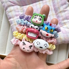 卡通可愛發圈閨蜜甜美蠟筆小新頭繩情侶手鏈發繩少女學生皮筋發飾doly