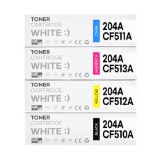 204A CF510A 재생 호환 토너, 4색세트, 1개