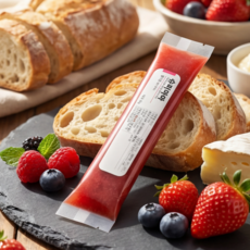 슈퍼마마 딸기청 파우치 수제청 과일청 딸기라떼 홈카페 매장용, 1개, 1개입, 80g