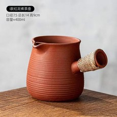 戶外燒茶爐紅泥炭爐圍爐煮茶整套薄胚卡蓋跳蓋, 1個, 紅泥罐罐茶400毫升