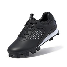 EQW 아동용 야구 클리트 남아 여아용 소프트볼 청소년 야구화 편안한 미끄럼 방지 내구성 경량 어린 아이부터 큰 아이까지 블랙/화이트. 1 빅 키즈