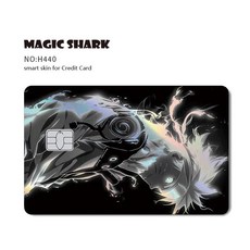 애니메이션 나루토 사스케 카카시 레이저 홀로그램 직불 은행 신용 카드 필름 스킨 커버 스티커, 01 Small Chip, 17 H440