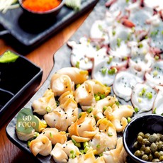 건담농수산 자숙골뱅이 문어숙회 세트 흑골뱅이 흑고동 홈마카세, 골문어세트*1