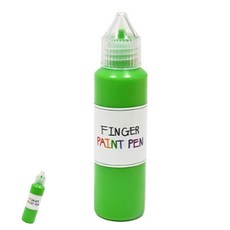 [팔마누] 그림교구 미술놀이 아동미술재료 핑거 페인트펜 낱색 50ml 연두