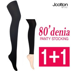 제이코튼 고탄력팬티스타킹 80D 2P