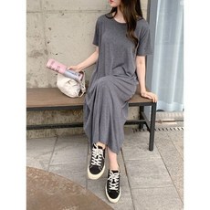 마미누리클래식스판원피스 임산부원피스 빅사이즈 롱원피스 홈웨어 여름 임부복 177055