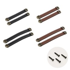 도나토르 셀프인테리어 가구 주방 가죽 손잡이 2p, 128mm, 2개, 블랙