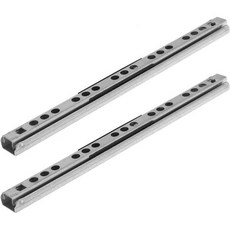 비버티 17mm 폭 이단 미니 서랍 슬라이드 레일 2개 세트 볼 베어링식 풀 익스텐션 협소 공간 대응 양방향 접근 서랍