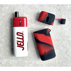 헬베이프 젤로 케이스 실리콘 탑캡 위생캡, 1개, 블랙레드