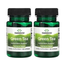 스완슨 녹차잎추출물 그린티 500mg 30캡슐 2개 GreenTea
