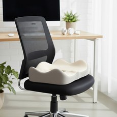 뉴에잇 메모리폼 치질방석 도넛쿠션, 1개, 아이보리