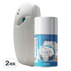 자동분사기 + 아로마에어 실내용 방향제 코튼브리즈, 280ml, 2세트