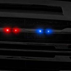 레비바 LED경고등 양면테이프부착 5cm 안전, 레드LED