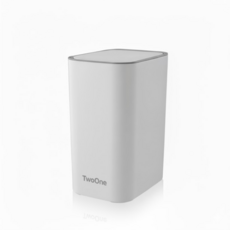 투원 경량 원터치 인테리어 휴지통 8L, 화이트