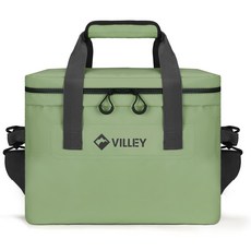 VILLEY 20L 아웃도어 캠핑 소프트 보냉백 쿨러백, 카키 카키