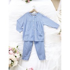 MONTAGUT夢特嬌 台灣製田園風格紋褲裝居家服 褲裝睡衣/套裝居家服，舒適透氣，展現清新風格