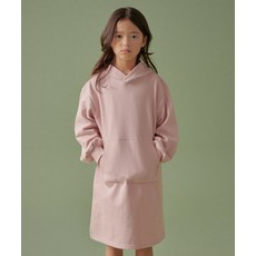 [무신사스탠다드] 키즈 후디드 스웨트 드레스 [인디언 핑크]