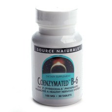 SOURCE NATURALS 輔酶B-6錠 100mg, 1入, 30顆
