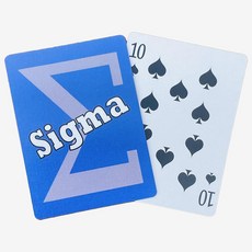 D9 Gifts Sigma Fraternity 플레잉 카드 - 표준 사이즈 (화이트), 블루