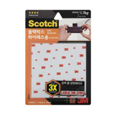 3M 스카치 블랙박스 고내열 양면 테이프 10 x 10cm, 1개