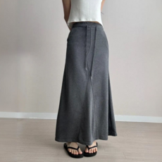 드몽 여성 몸매보정 밴딩 롱 스커트 하체커버 와이드핏 트레이닝 치마