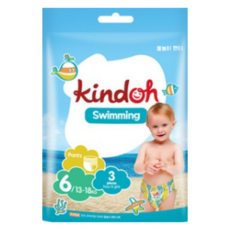 킨도 프리미엄 팬티형 물놀이 기저귀 아동공용 점보형, 6단계, 72매