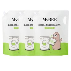 마이비 유아용 피부에 순한 섬유유연제 프레쉬올리브향 리필, 2.1L, 3개