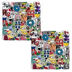 알파벳로어 스티커 2묶음 124매, 2개, 스티커62매