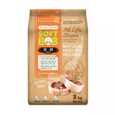 강아지소프트사료 개사료 건강사료 펫사료 오리 3kg, 1개