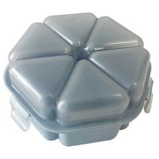 흔들기만 하면 간편하게 흔들어 먹는 밥 메이커 주먹밥 틀 6개용 주먹밥 쉐이커 간편 도시락 데코 도시락 도구 시간 절약 일본 제조 그레이