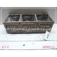 House傢飾 zakka南法田園鄉村風格舊Loft工業風壁掛造型3格抽屜花器花架-咖