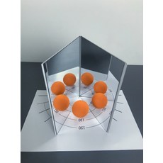 학습용 평면 거울 DIY 마법의 반사 이미지 학생용 재료 과학 실험 키트 세트, B_실험 세트 1인용, 1개