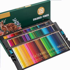 시스슈 프리미엄 72컬러 120컬러 150컬러 아트 색연필 틴케이스 전문가용, 1세트, 150색