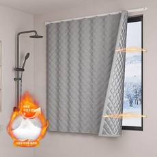 패딩커튼 양털커튼 누빔 우풍 겨울 방한 단열 창문 3중