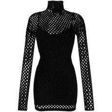 필립플레인 메시 오버레이 미니 드레스