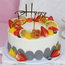 모형 케이크 생일 소품 파티용품 촬영용 샘플 스튜디오 케잌 클레이, 6인치, H18