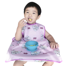 벨베이비 식탁일체형 방수 턱받이 나시 완전커버 오리지날, (리뉴얼)보라양, 1개, 1개입