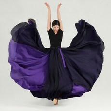 고전무용복 스커트 풀치마 워십복 공연복 워쉽복 연보라