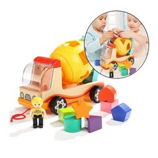 도형맞추기 자동차놀이 아기자동차놀이 도형맞추기장난감, 오렌지, 옐로우, 혼합