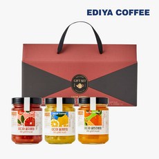 이디야 꿀과일청 선물세트, 꿀레몬청 350g + 꿀자몽청 350g + 꿀한라봉청 350g, 1개