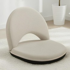 벨라까사 푹신한 구름 좌식 등받이 접이식 소파 의자, 1개, 오트밀 베이지