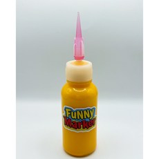 퍼니 패브릭 마카펜 검정 티셔츠 등 패브릭 전용 DIY 마커, 1개, Yellow 30ml