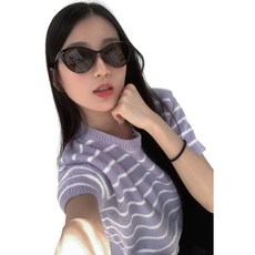 Aa.chic 高級感貓眼茶色墨鏡 時尚修飾臉型 抗UV