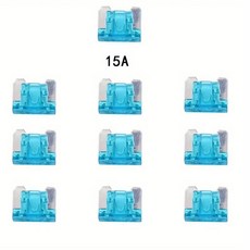 유리관휴즈 자동차 퓨즈 세트 10PCS 마이크로 블레이드 10x10MM 미니 소형 삽입 5A 7.5A 10A 15A 20A 25A 30A 35A 40A 클립 포함, [02] 7.5A, [00] 10pcs